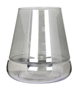 Kaheku Windlicht Ebro lüster rauch, Ø 27 cm Höhe 30 cm 
bemaltes Glas
 99990427