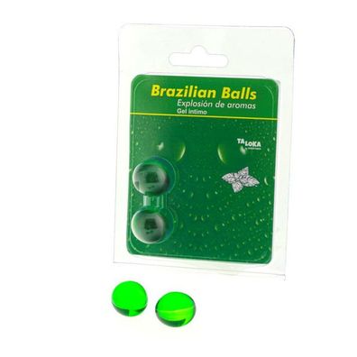 Set 2 brasilianische Bälle Mint Aroma