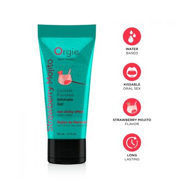 ORGIE Lube Tube Cocktail Strawberry Mojito 50ml