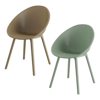 Best Qosy Outdoor Dinning Stuhl Gartenstuhl Loungestuhl Stuhl 59 x 59 x 83 cm