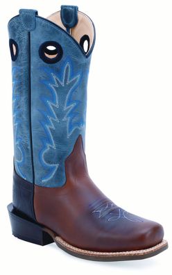 Jama Old West Westernreitstiefel Westernstiefel Kinder u. Jugendliche blau