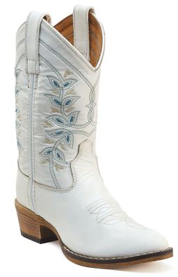 Jama Old West Westernreitstiefel Westernstiefel Kinder u. Jugendliche, weiß