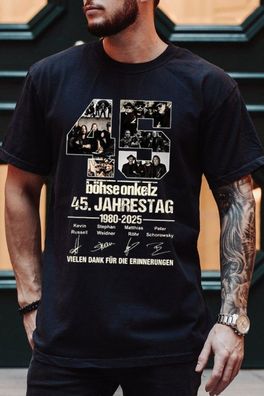 45 Jahre Böhse Onkelz (1980-2025) Jubiläums Merch | T-Shirt, Hoodie & Sweatshirt