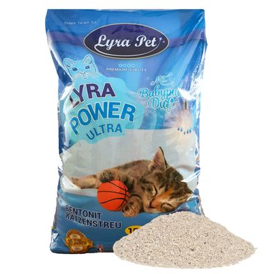 2 x 15 Liter Lyra Pet® Lyra Power® ULTRA excellent Katzenstreu Bentonit