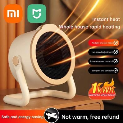 Xiaomi 1000W Portable Ceramic Electric Heater, Tip-Over Protection