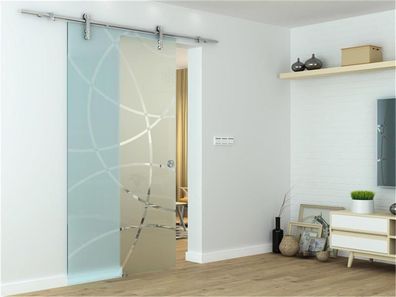 Glaszentrum Hagen Glasschiebetür 2050x775x8 mm Zirkula, ESG