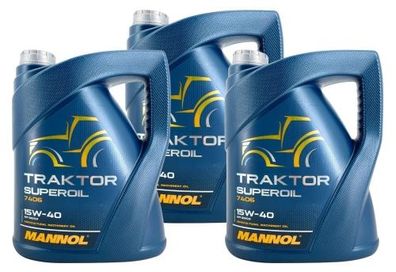 Mannol Traktor Superoil 15W-40 3x5 Liter
