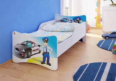 Best For Kids Kinderbett 70x140 mit 10 cm Matratze & Schublade, Holz, stabil & modern