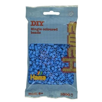 Hama® Bügelperlen Midi - Perlen Beutel himmelblau 1.000 Stück