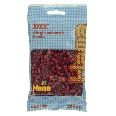 Hama® Bügelperlen Midi - Perlen Beutel dunkle Kirsche 1.000 Stück