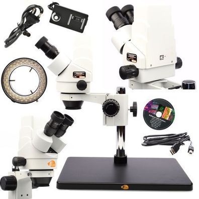 Rosfix Set Stereomikroskop Pluto Pro mit USB-Kamera + 56xLED Beleuchtung