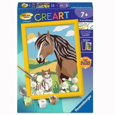 Ravensburger CREART Serie E - Pferd und Kätzchen