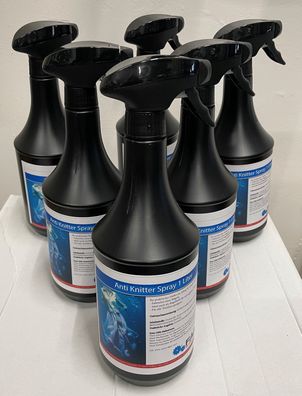 Anti Knitter Spray, Faltenlöser Spray 6 x 1 Liter