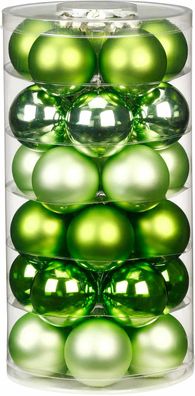 Weihnachtskugeln 30 Stk 6cm Sparkling Nature Inge-Glas