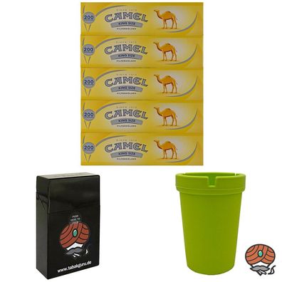 1000 Camel King Size Filterhülsen + Autoaschenbecher + Zubehörartikel