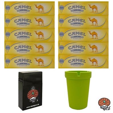 2000 Camel King Size Filterhülsen + Autoaschenbecher + Zubehörartikel
