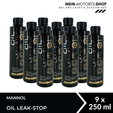 Mannol Oil Leak-Stop Motordichtmittel Ölverlust-Stop Additiv 9x250 ML