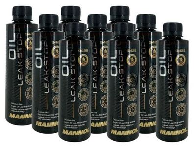 Mannol Oil Leak-Stop Motordichtmittel Ölverlust-Stop Additiv 9x250 ML