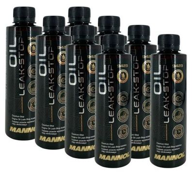 Mannol Oil Leak-Stop Motordichtmittel Ölverlust-Stop Additiv 8x250 ML