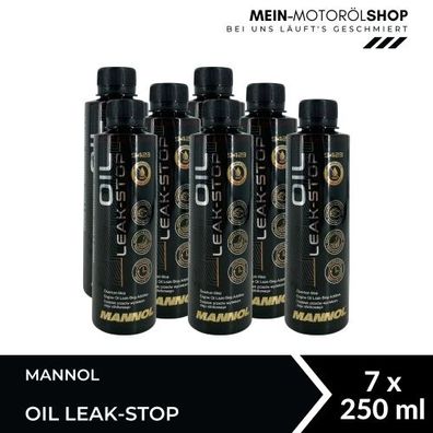 Mannol Oil Leak-Stop Motordichtmittel Ölverlust-Stop Additiv 7x250 ML