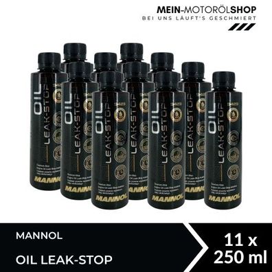 Mannol Oil Leak-Stop Motordichtmittel Ölverlust-Stop Additiv 11x250 ML