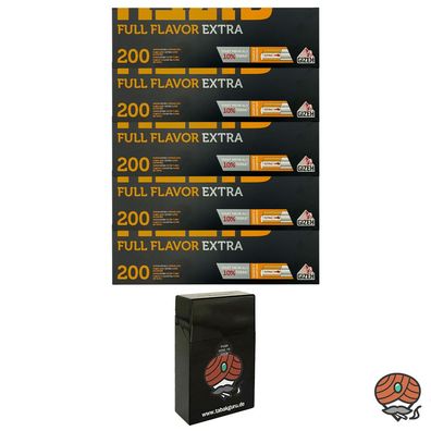 5 Pack Gizeh Full Flavor Extra Filterhülsen + Zigarettenbox