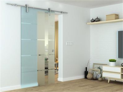 Glaszentrum Hagen Glasschiebetür 2050x900x8 mm Lotlinie, ESG