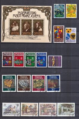 Liechtenstein gestempelt Jahrgang 1981 siehe Bild