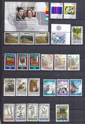 Liechtenstein gestempelt Jahrgang 1993 siejhe Bild