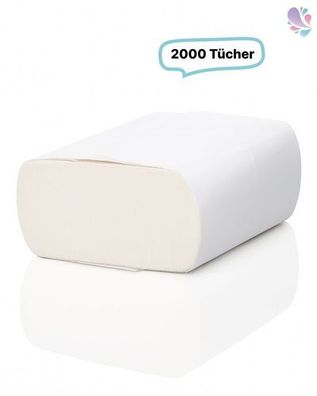 Falthandtuchpapier, Handtuchpapier, Premium-TAD SET, Interfold ZICK ZACK, 2-lagig, 2