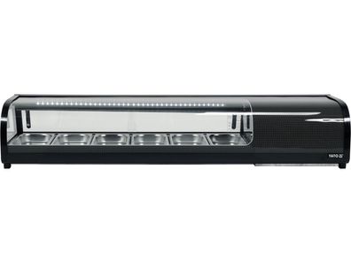 Kühlvitrine 6x1/3 GN, Temperaturbereich -0 + 12 ?C, 145W, 62L