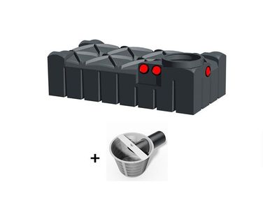 Aktions Flachtank Garten 1500 Liter - 5000 Liter, Zisterne, Regenwasser, Tank