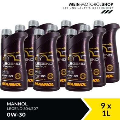 Mannol Legend 504/507 0W-30 9x1 Liter