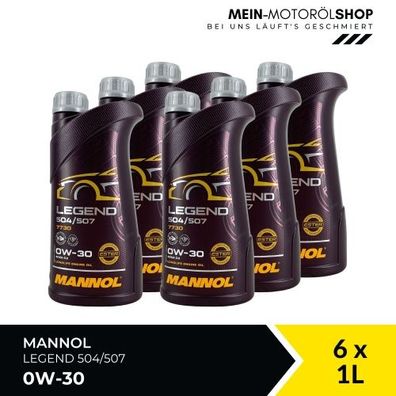 Mannol Legend 504/507 0W-30 6x1 Liter