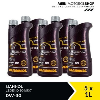 Mannol Legend 504/507 0W-30 5x1 Liter