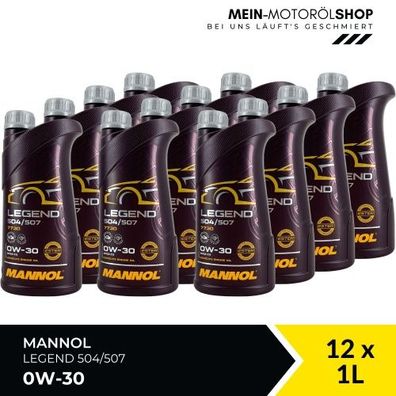 Mannol Legend 504/507 0W-30 12x1 Liter