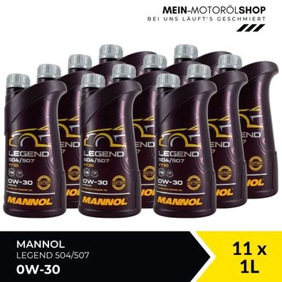 Mannol Legend 504/507 0W-30 11x1 Liter
