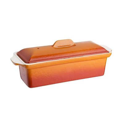 Vogue Terrinenform aus Gusseisen orange 1,7L