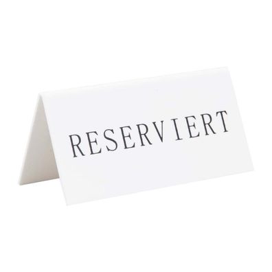 Securit Reserviert Tischständer Deutsch: Reserviert (5 Stück)