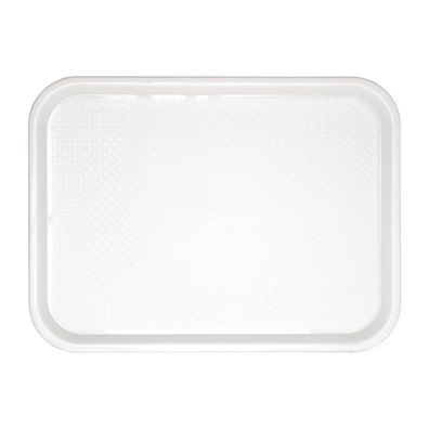 Olympia Kristallon Polypropylen Fast Food Tablett Weiß Klein 345mm