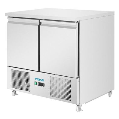 Polar U-Serie Belüfteter 2 Türen Saladette Tresen