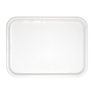 Olympia Kristallon Polypropylen Fast Food Tablett Weiß Groß 450mm