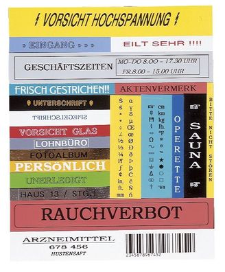 Brother TC101 TC-101 Schriftbandkassetten - laminiert, 12 mm x 7,7 m, schwarz auf far