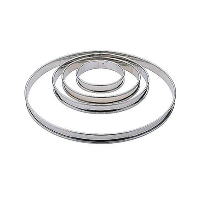 Matfer Bourgeat Flacher Tortenring Edelstahl glatt 24cm