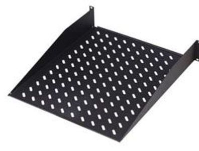 Digitus 19" Fachboden, 2 HE, Festeinbau, Tiefe: 370 mm