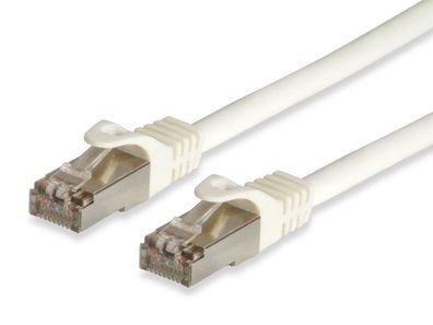 Equip 605711 Patchkabel RJ45 S/FTP mit Cat7 Rohkabel 2.00m weiß PIMF HF