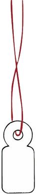 Herma 6949 6949 Hängeetiketten - 10x22 mm, mit weißem Faden, 1000 Stück