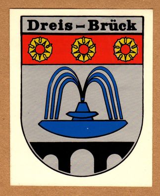 Aufkleber Sticker Stadtaufkleber Dreis-Brück Wohnmobil Tourismus 11,7 x 8,6 cm