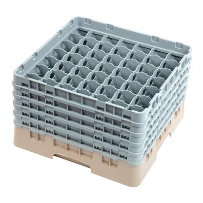 Cambro Gläserspülkorb beige mit 49 Fächern max Glashöhe 25,7cm