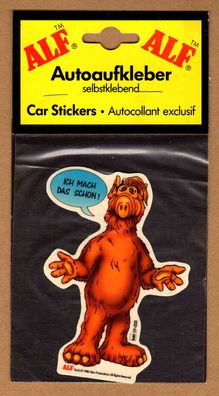 Aufkleber Sticker original ALF 1988 Autosticker HR Autocomfort 59-008 NEU OVP 80er